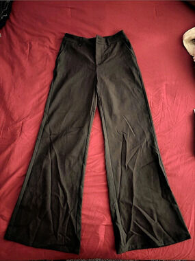 Forever 21 Wide Leg Polyester Pants in GREY Size XS (2)